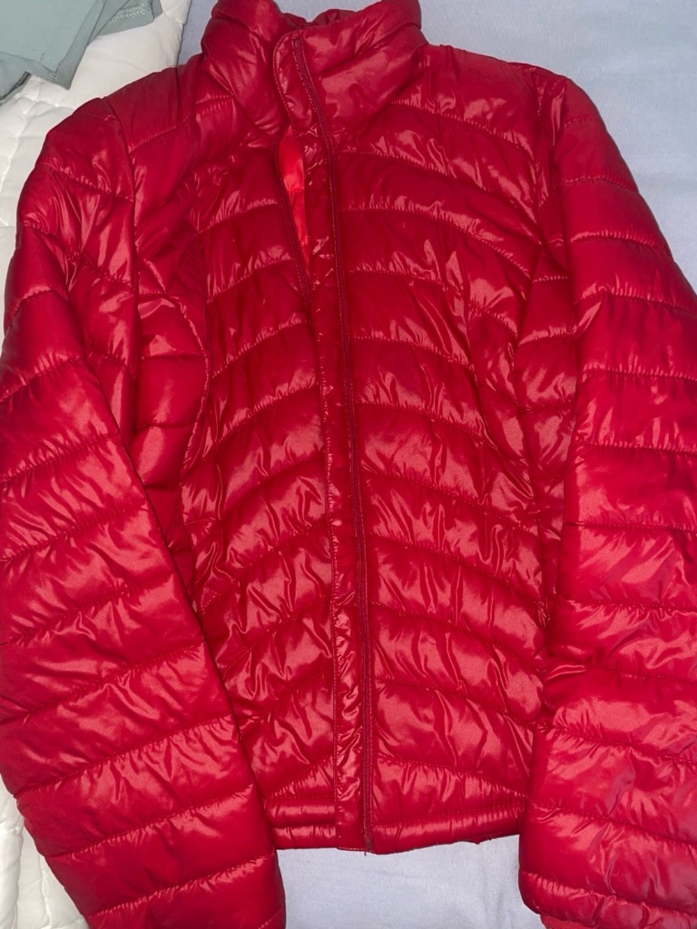 Old Navy Red Packable Puffer Jacket